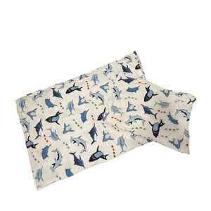 Pottery Barn Kids Twin Shark Sheet Flat twin 1 Pillowcase‎